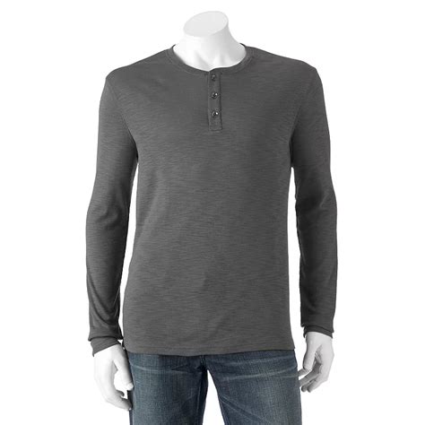 GreyNeutral Signature Brushed Flannel Check Shirt. . Kohls long sleeve shirts